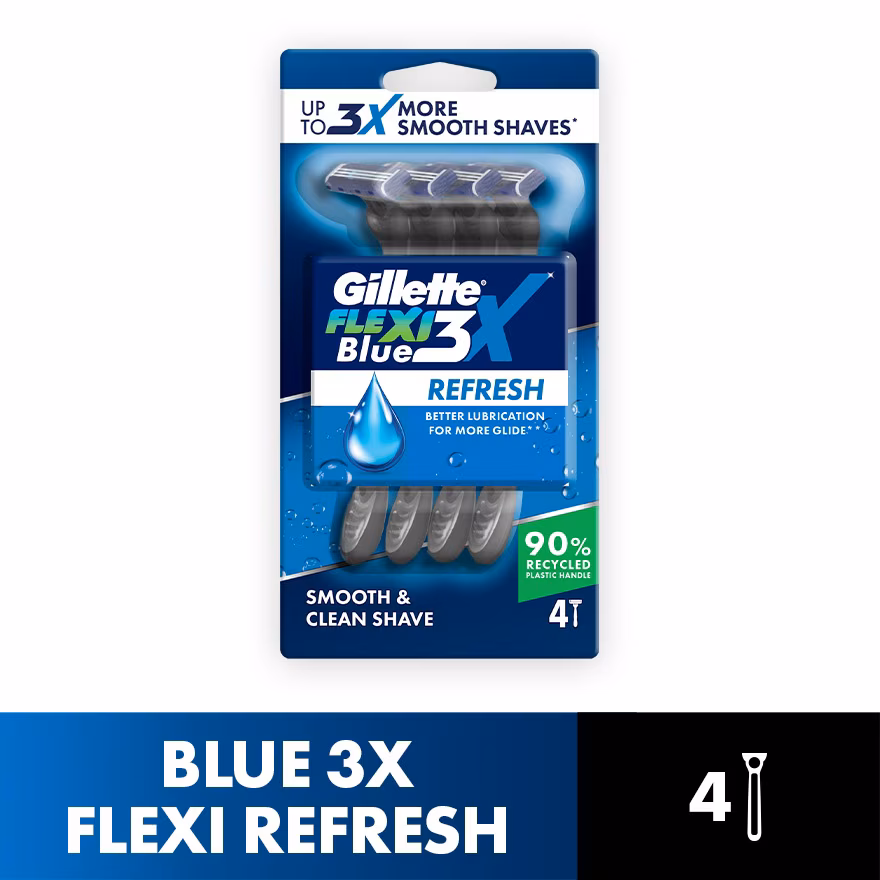 GILLETTE
Blue 3X Flexi Refresh 4s