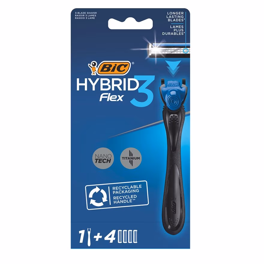 BIC
Hybrid Flex 3 Blade System 4s