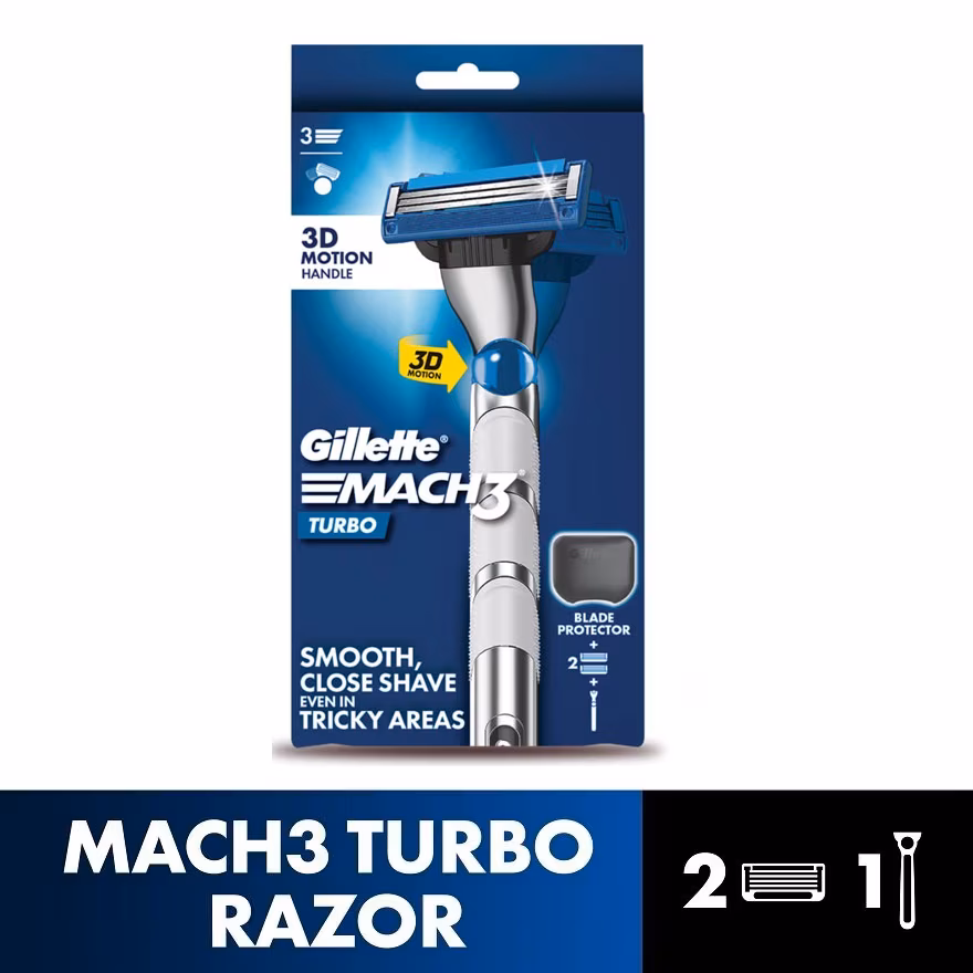 GILLETTE
Mach3 Turbo Razor 1s + Refill 1s