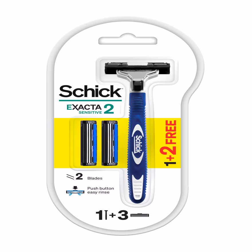 SCHICK
Exacta2 System Razor 1’s + Refill 2’s