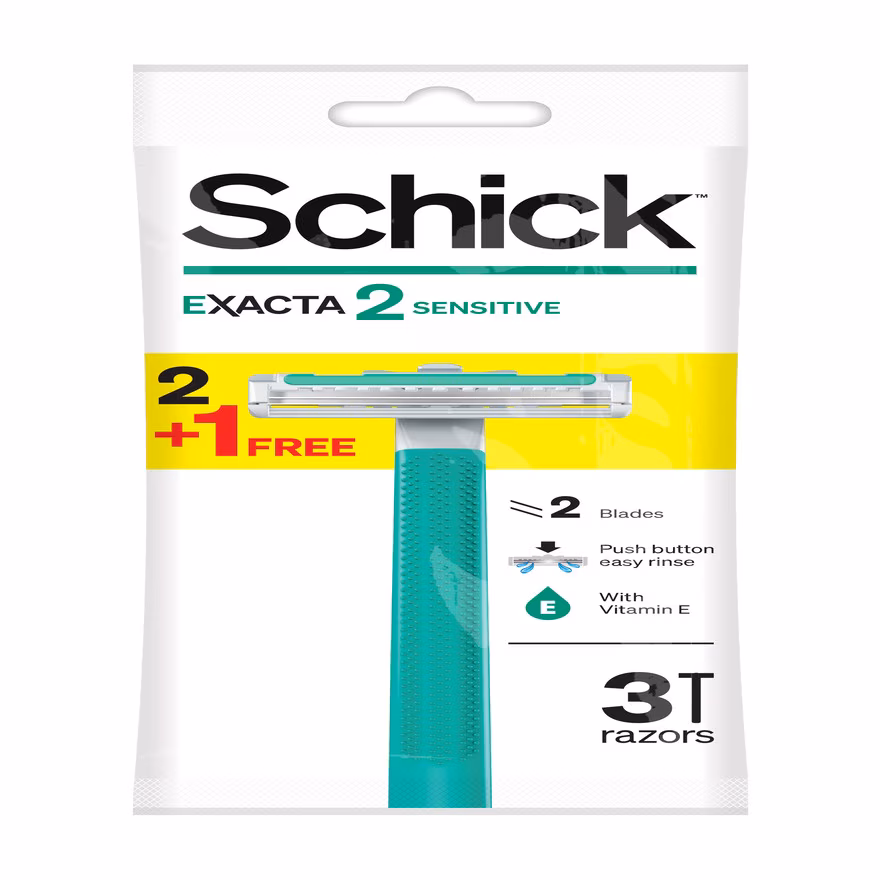 SCHICK
Exacta2 Sensitive Disposable Razor 3’s