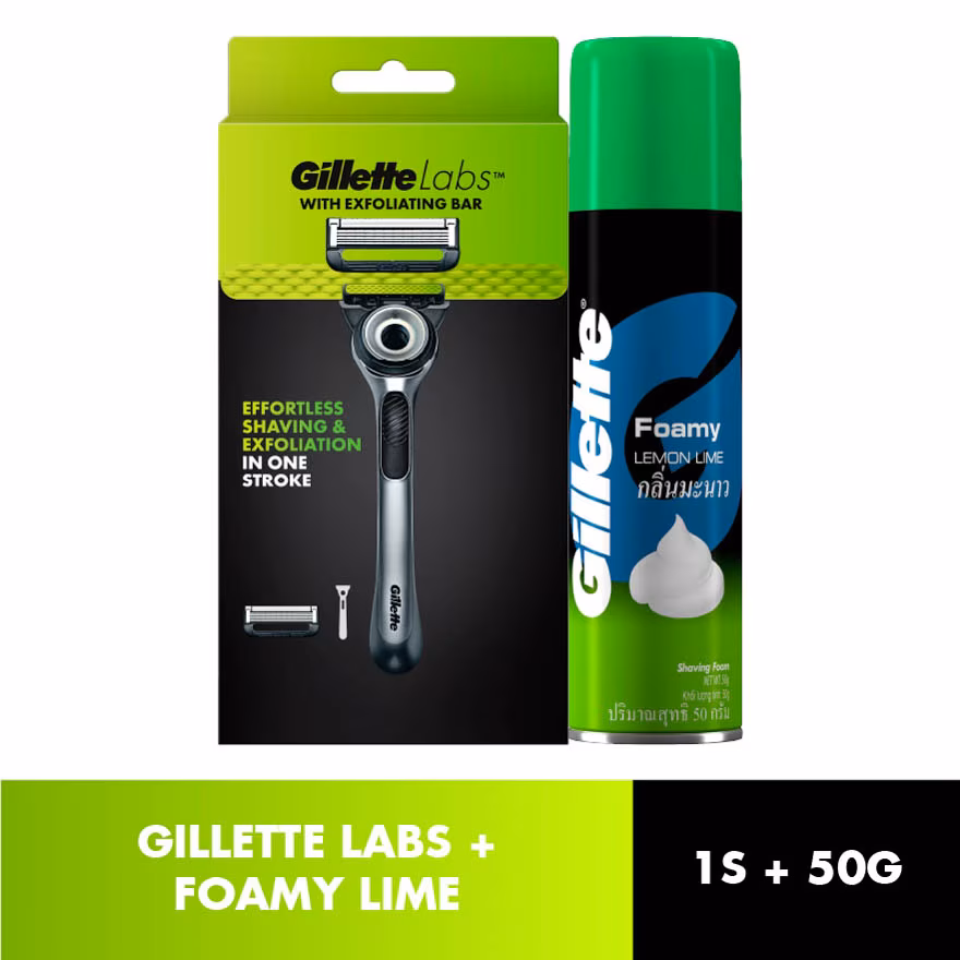 GILLETTE
Labs Razor 1s + Foamy Lime 50g