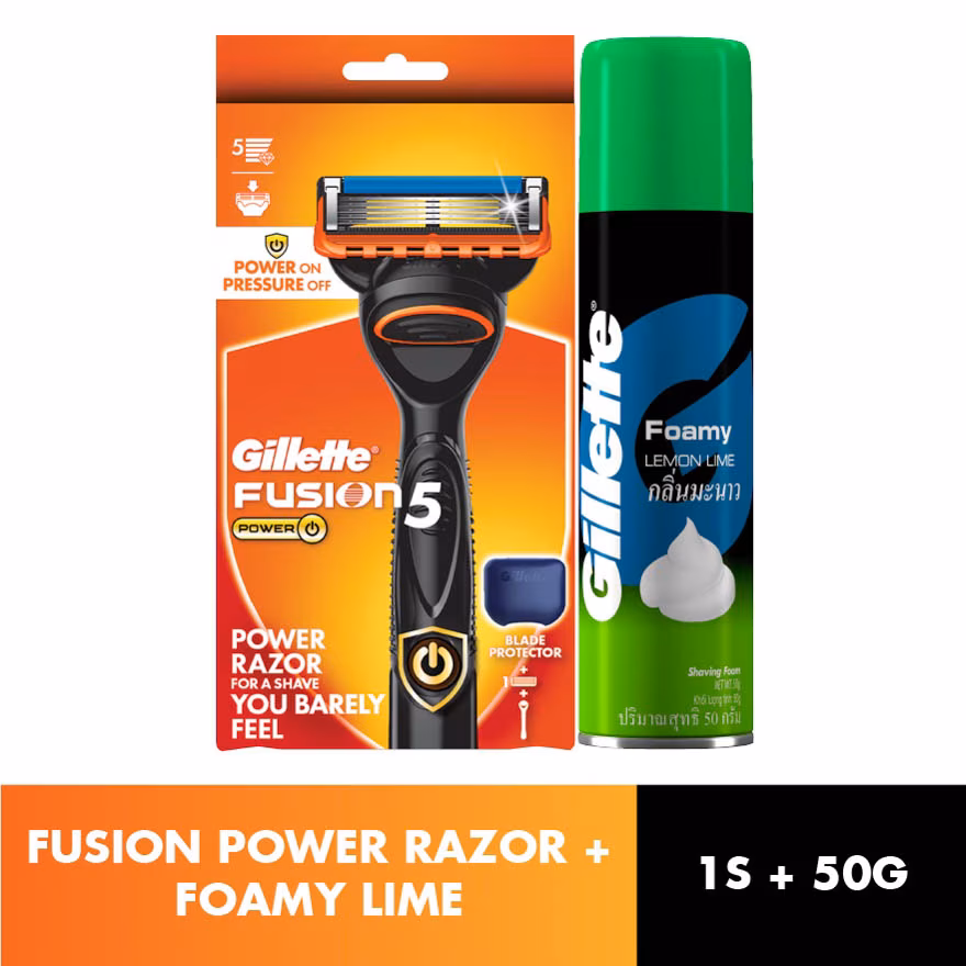 GILLETTE
Fusion Power 1s + Foamy Lime 50G