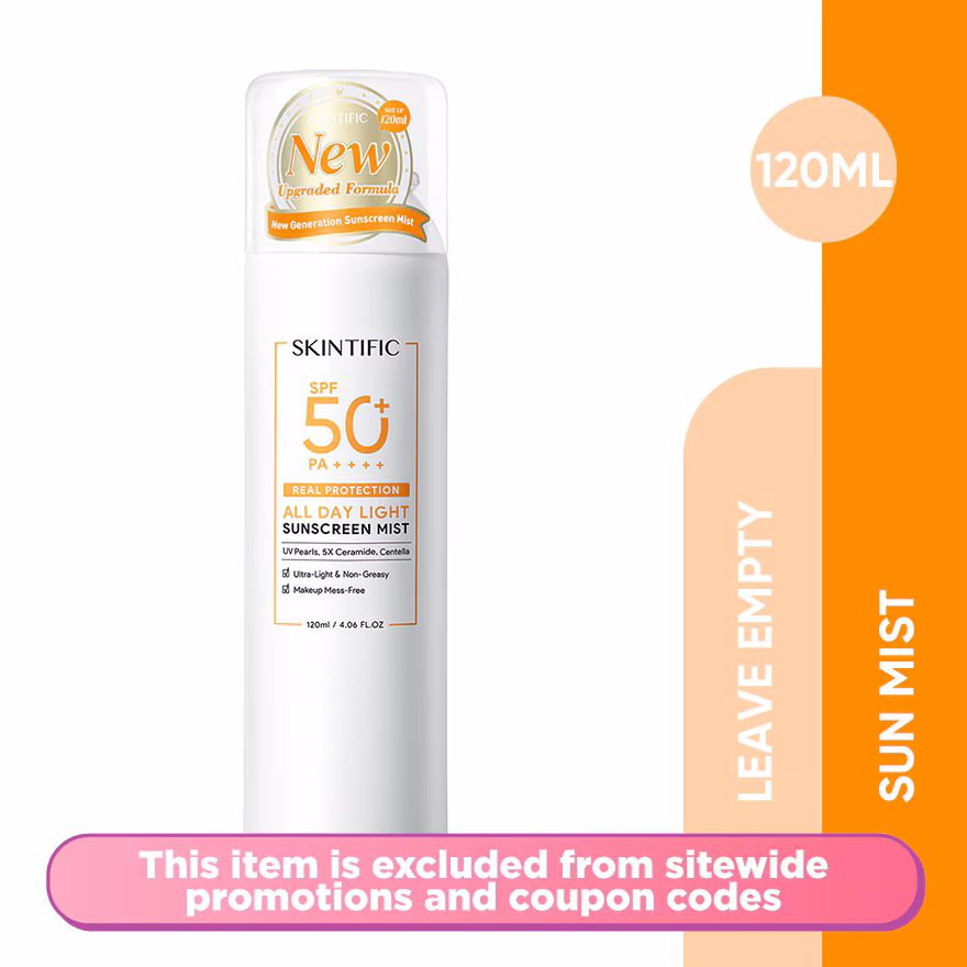 SKINTIFIC
All-Day Light Sunscreen Mist SPF 50 120ml