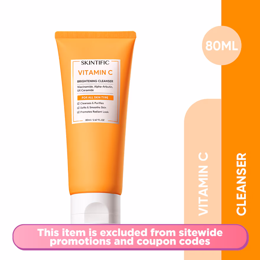 SKINTIFIC
Vitamin C Brightening Facial Cleanser 80ml