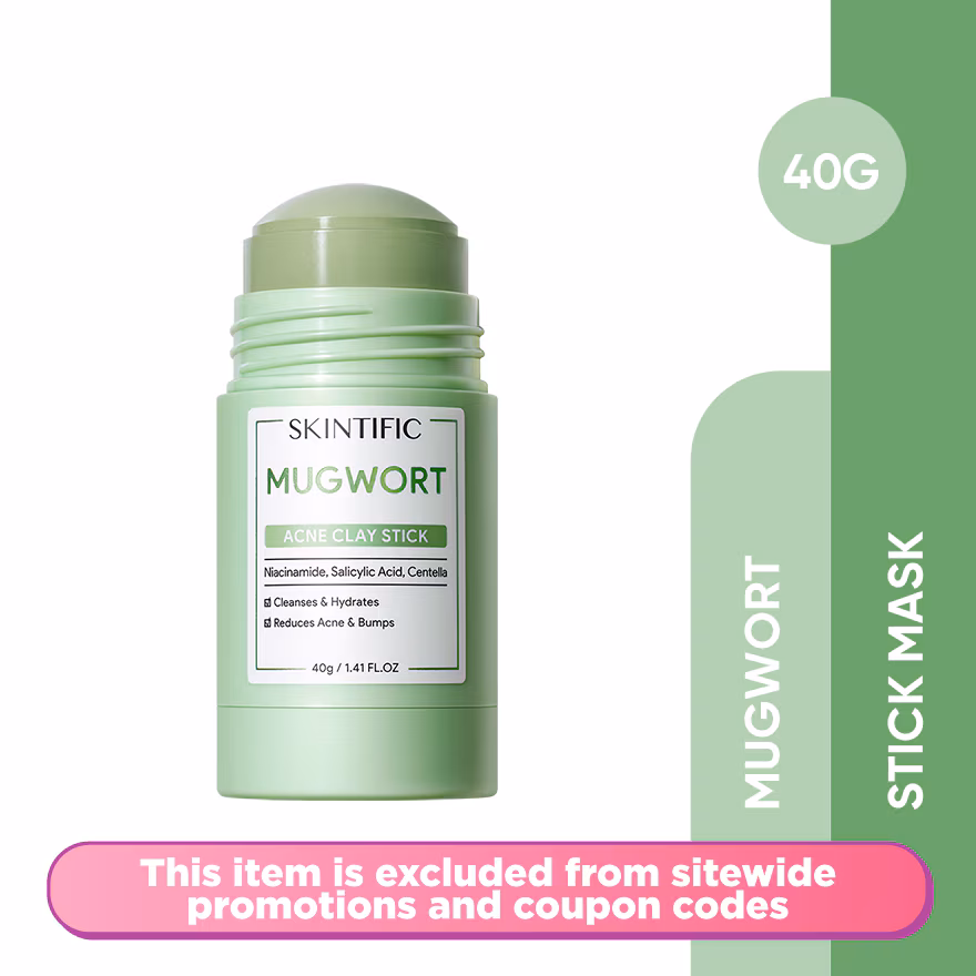 SKINTIFIC
Mugwort Anti Pores & Acne Clay Stick 40g