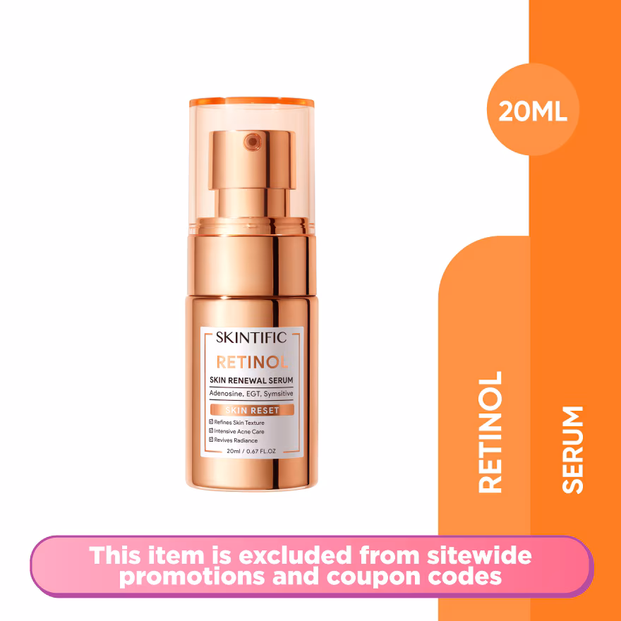 SKINTIFIC
Retinol Skin Renewal Serum 20ml
