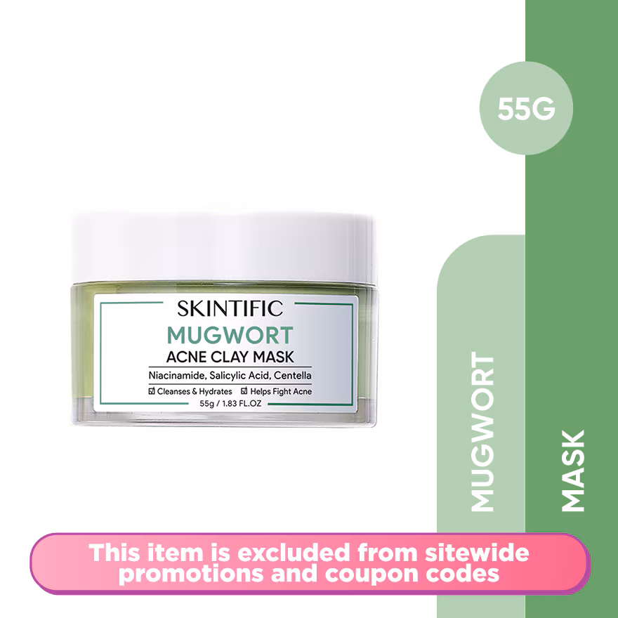 SKINTIFIC
Mugwort Anti Pores & Acne Clay Mask 55g