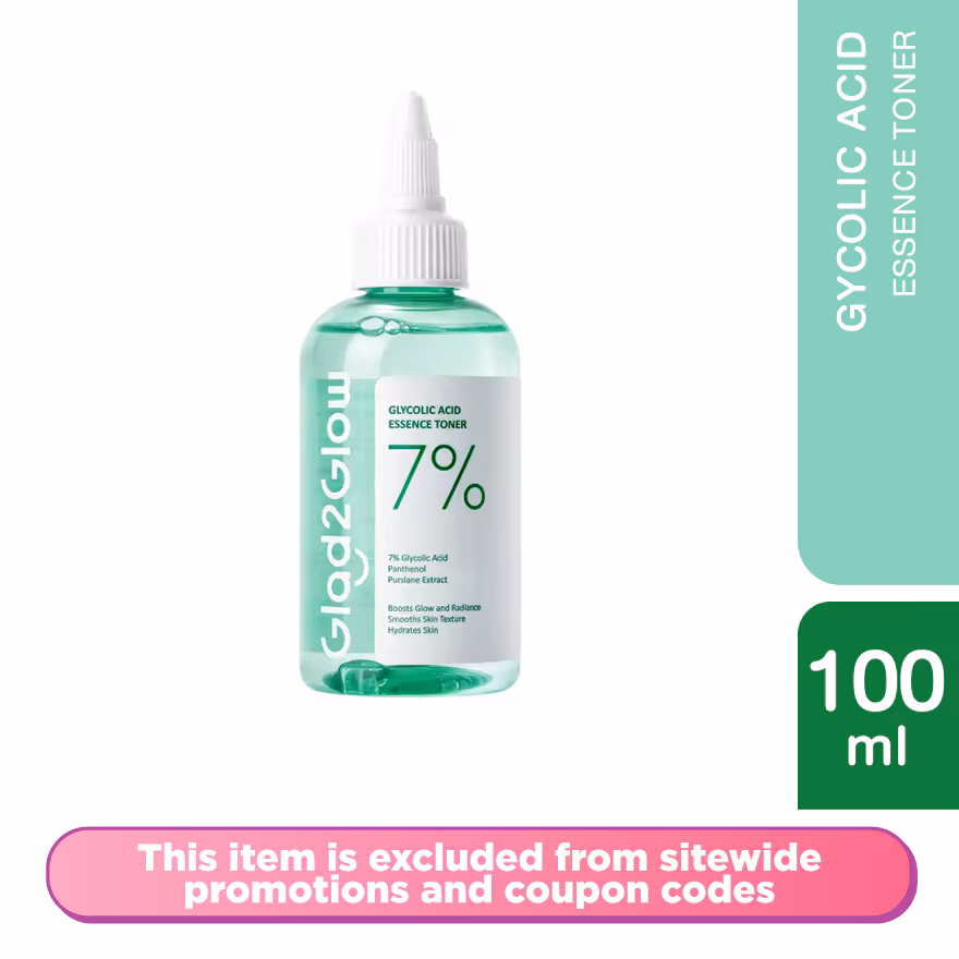 GLAD2GLOW
7% Glycolic Acid Toner 100ml