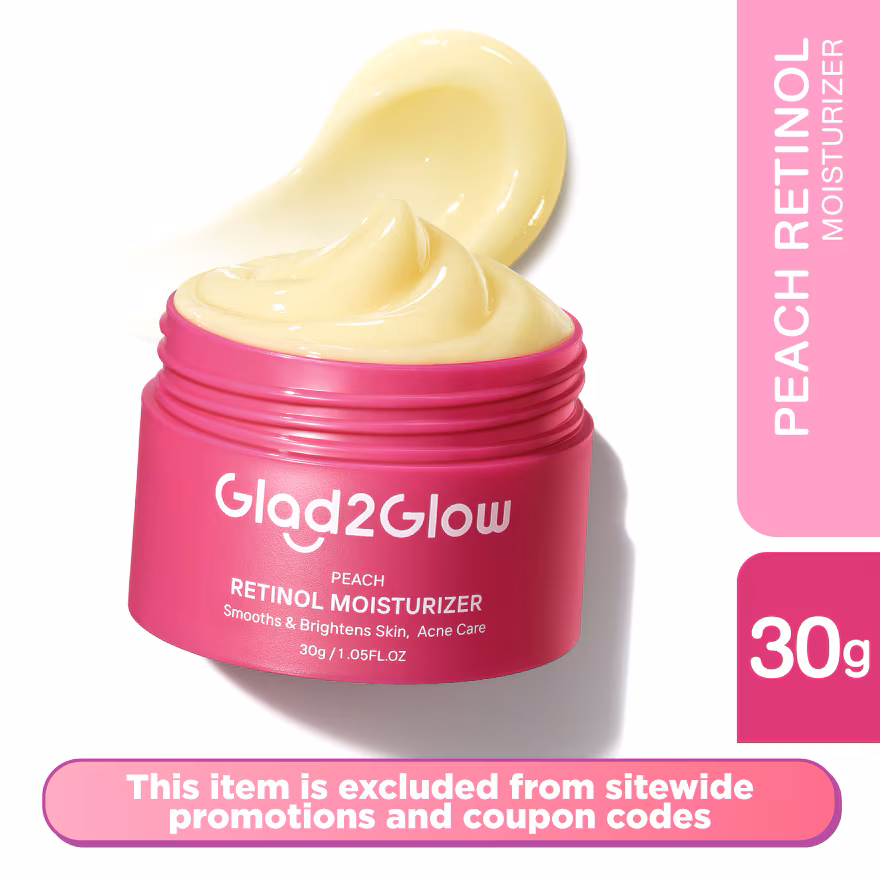 GLAD2GLOW
Peach Retinol Moisturizer 30g