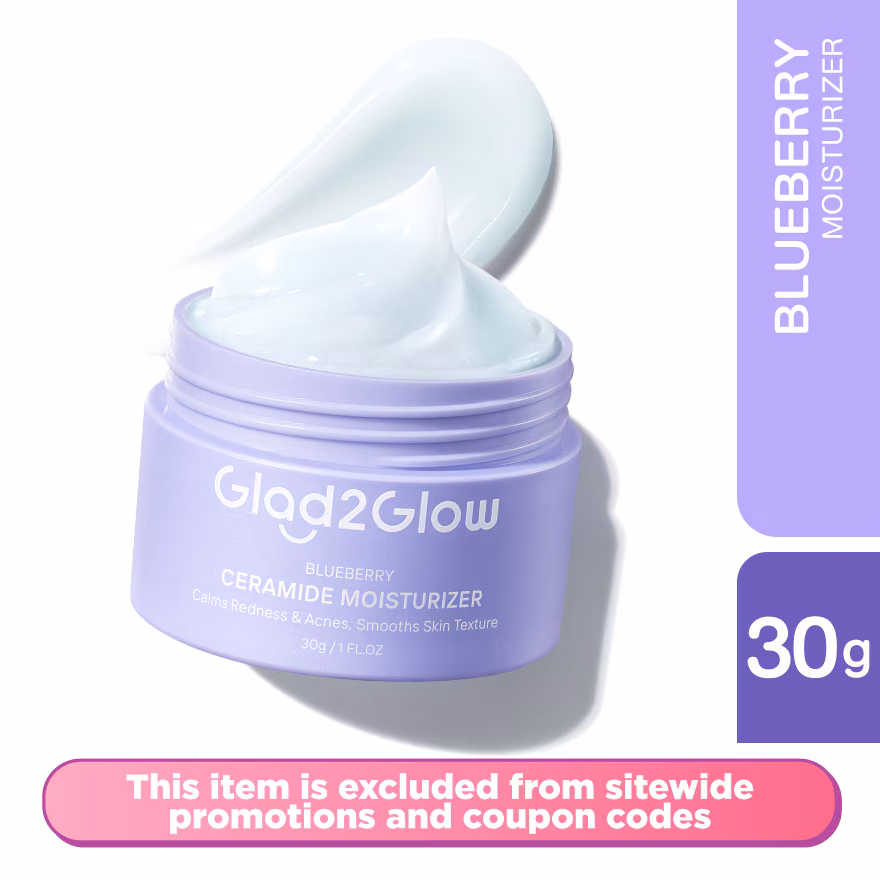 GLAD2GLOW
Blueberry Ceramide Barrier Repair Moisturizer 30g