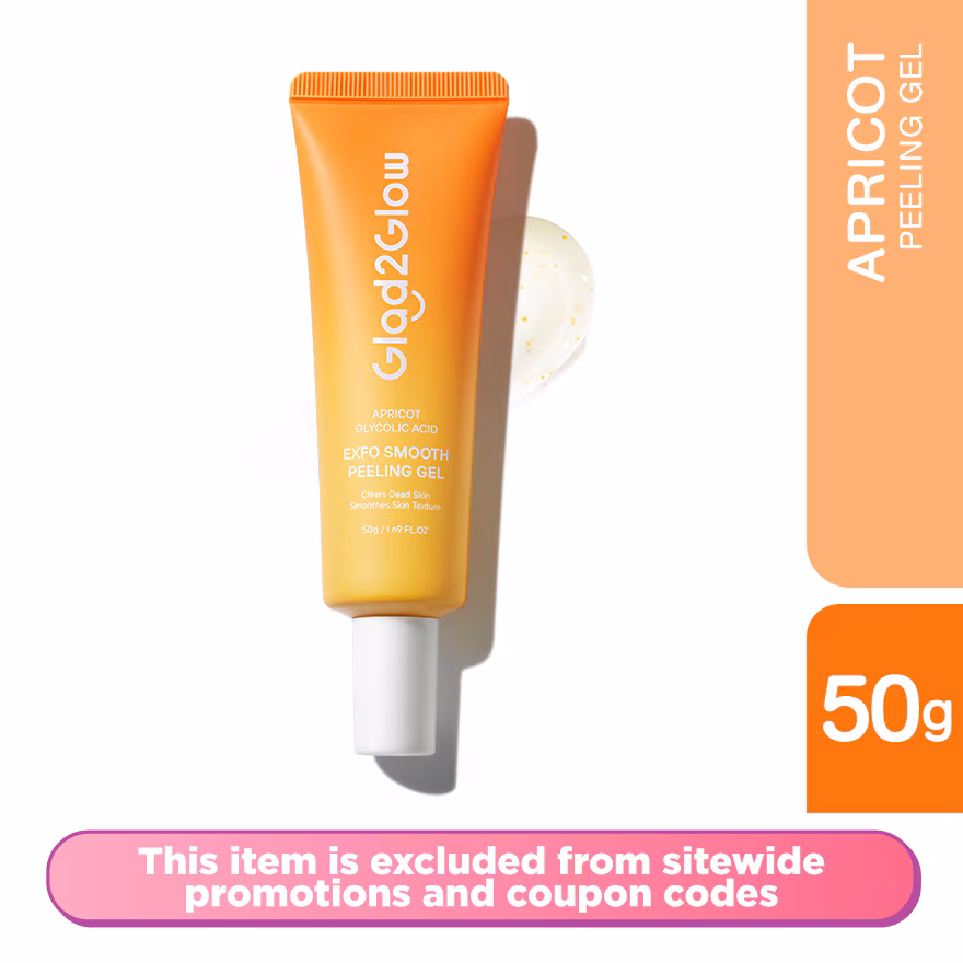 GLAD2GLOW
Apricot Glycolic Acid Exfo Smooth Peeling Gel 50g