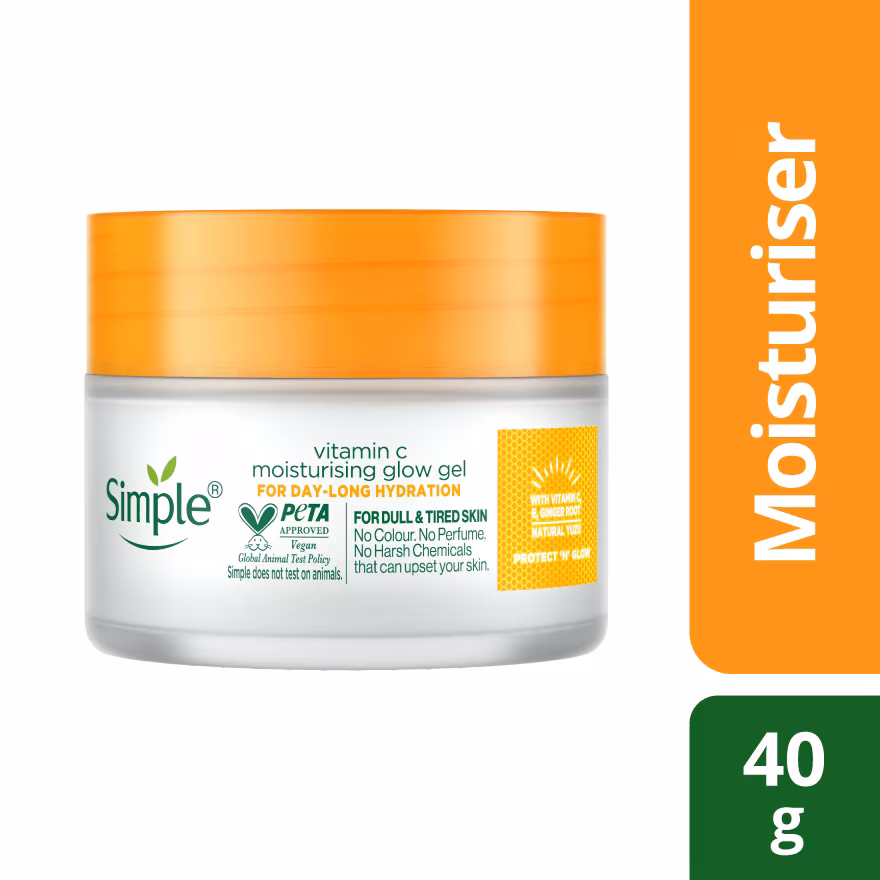 SIMPLE
Vitamin C Moisturising Glow Gel 40g