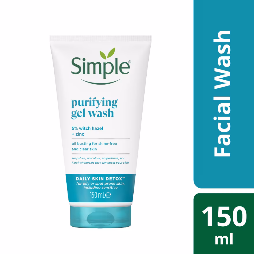 SIMPLE
Daily Skin Detox Purifying Facial Wash 150ml