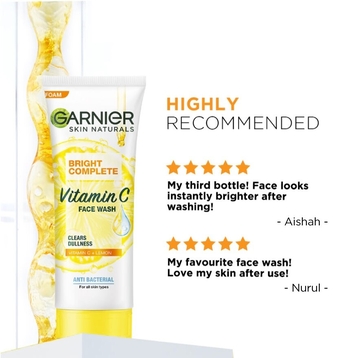 GARNIER
Skin Naturals Light Complete Foam 100ml