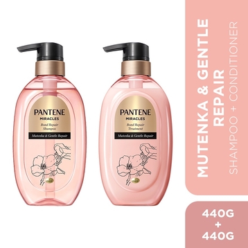 PANTENE
Miracles Mutenka & Gentle Repair Shampoo 440g + Conditioner 440g