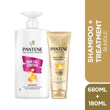 PANTENE
Anti Dandruff Shampoo 680ml + Miracles Daily Treatment Serum 180ml