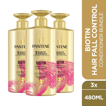 PANTENE
3MM Biotin Strength Conditioner 480ml X3