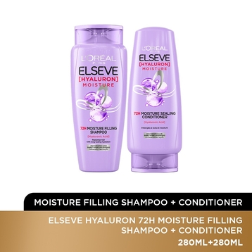 L’OREAL HAIR EXPERT
Elseve Hyaluron Shampoo & Conditioner 280ml Set