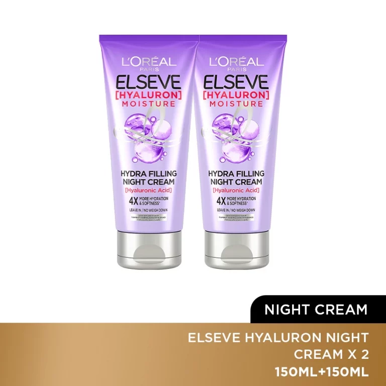L’OREAL HAIR EXPERT
Elseve Hyaluron Night Cream Twin Pack