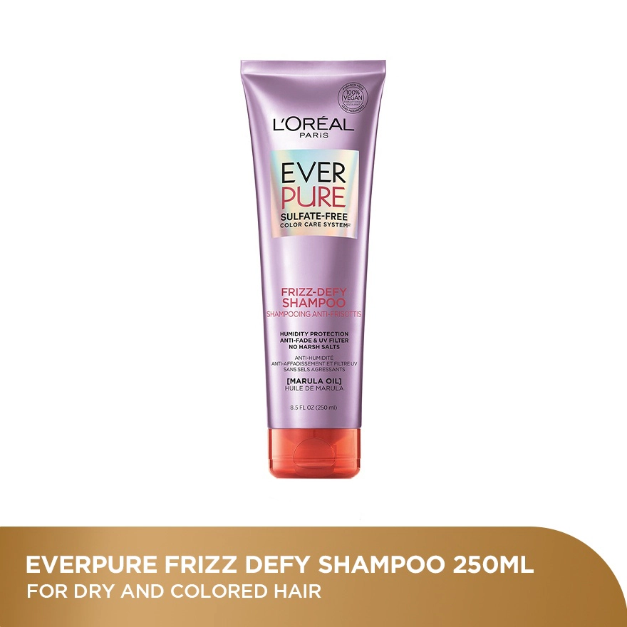 L’OREAL HAIR EXPERT
Ever Pure Frizz Defy Shampoo 250ml